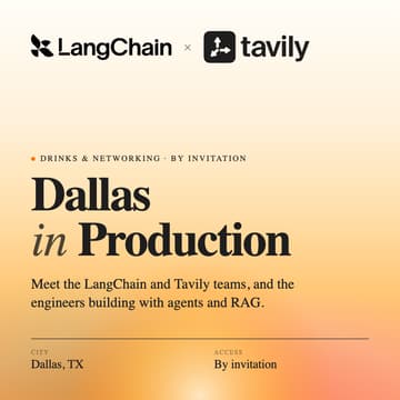 Cover Image for Dallas In Production: Langchain x Tavily