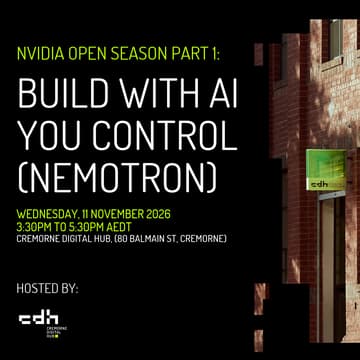 Cover Image for NVIDIA Open Season Part 1: Build With AI You Control (Nemotron)
