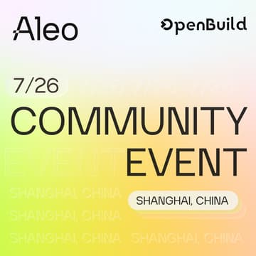 Cover Image for Aleo: Shanghai Community Event
