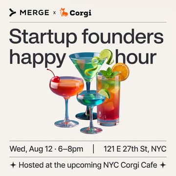 Cover Image for Startup founders happy hour w/ Merge & Corgi