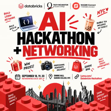 Cover Image for AI Databricks Hackathon + Networking Mixer NYC
