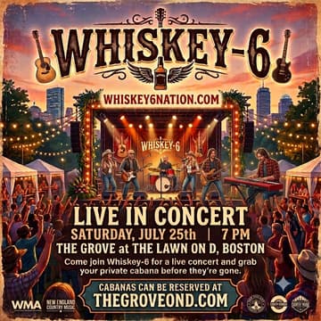 Cover Image for Live Music by Julia Breeze followed by Whiskey 6 at The Grove at Lawn on D