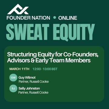 Cover Image for Sweat Equity: Structuring Equity for Co-Founders, Advisors & Early Team Members