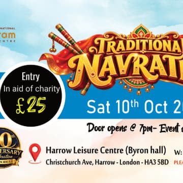 Cover Image for Day 1 - Saturday - 10th Oct - Navratri Festival 2026