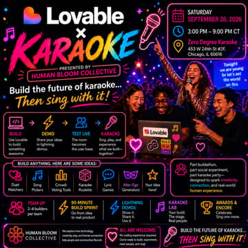 Cover Image for LOVABLE × KARAOKE: Build the future of karaoke…. Then sing with it!