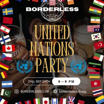 Cover Image for 🇺🇳 UNITED NATIONS PARTY 🌍 by BORDERLESS