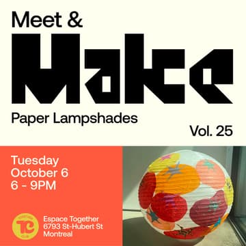 Cover Image for Meet & Make #25 – Paper Lampshades 🏮