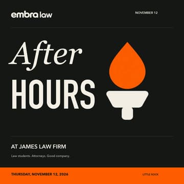 Cover Image for Embra After Hours at James Law Firm