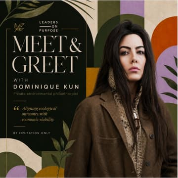 Cover Image for Leaders on Purpose Presents Meet & Greet at The Forefront of the Nature Economy