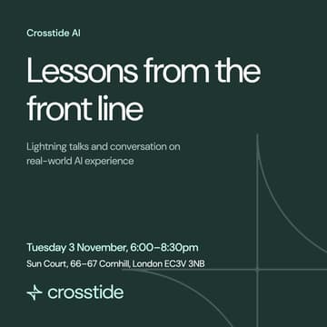 Cover Image for Crosstide AI: Lessons from the front line
