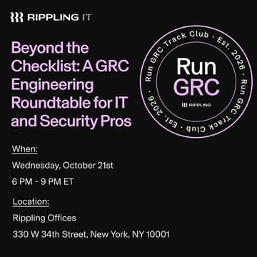 Cover Image for Beyond the Checklist: A GRC Engineering Roundtable for IT and Security Pros
