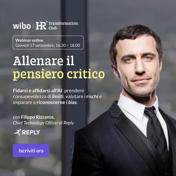 Cover Image for Wibo Online PitStop | Allenare il Pensiero Critico | con F. Rizzante, CTO @ Reply