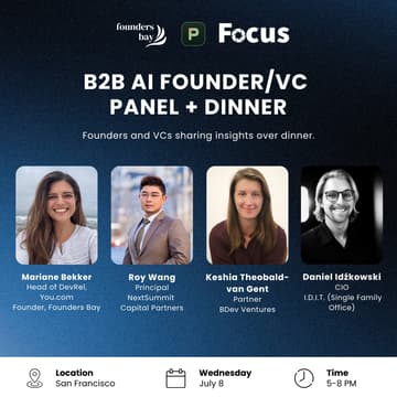 Cover Image for B2B AI Founder/VC Dinner @ Focus Innovation Studio