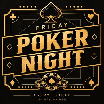 Cover Image for ♠️ Friday Poker Night Barcelona | Poker, Games & Afterwork