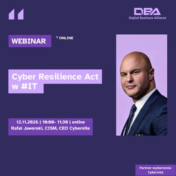 Cover Image for WEBINAR ONLINE: Cyber Resilience Act w #IT