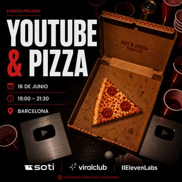 Cover Image for YouTube & Pizza - SOTI & The Viral Club - Sponsored by ElevenLabs