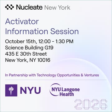 Cover Image for Nucleate NY Activator Info Session - NYU Langone