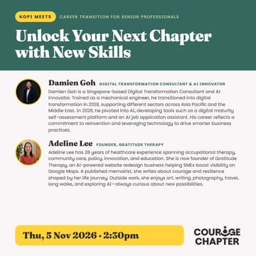 Cover Image for Courage Kopi Meets: Unlock Your Next Chapter with New Skills