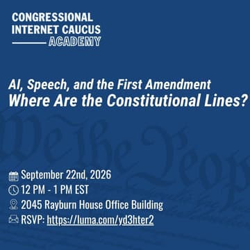 Cover Image for AI, Speech, and the First Amendment: Where Are the Constitutional Lines?