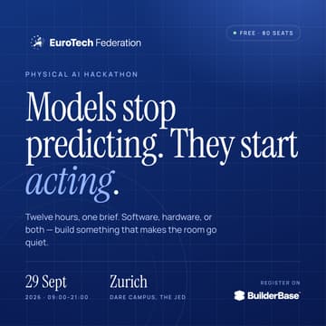 Cover Image for Physical AI Hackathon — DARE Campus Zurich