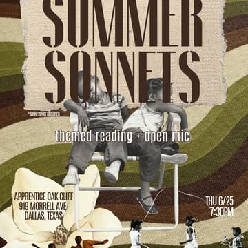 Cover Image for Summer Sonnets: Live Reading & Open Mic