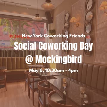 Cover Image for Social Coworking Session @ Mockingbird, Park Slope