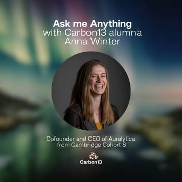 Cover Image for Weekly AMA - learn more about Carbon13's Venture Builder programme