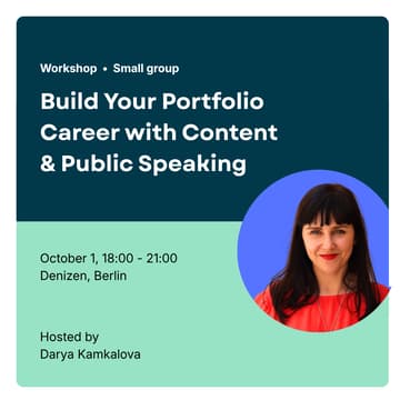 Cover Image for Build Your Portfolio Career with Content & Public Speaking