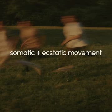 Cover Image for somatic + ecstatic movement pt. 2