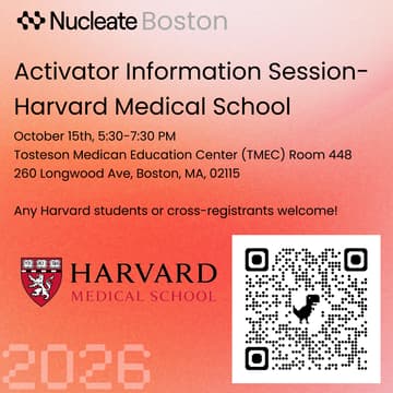 Cover Image for Nucleate Boston Activator Info Session- Harvard Medical School