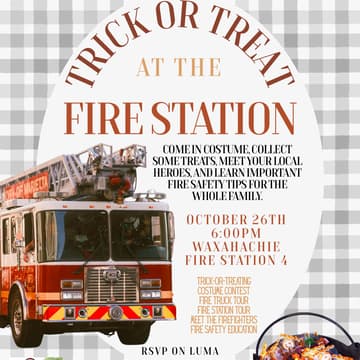 Cover Image for October 26th: Fire Station Trick Or Treat