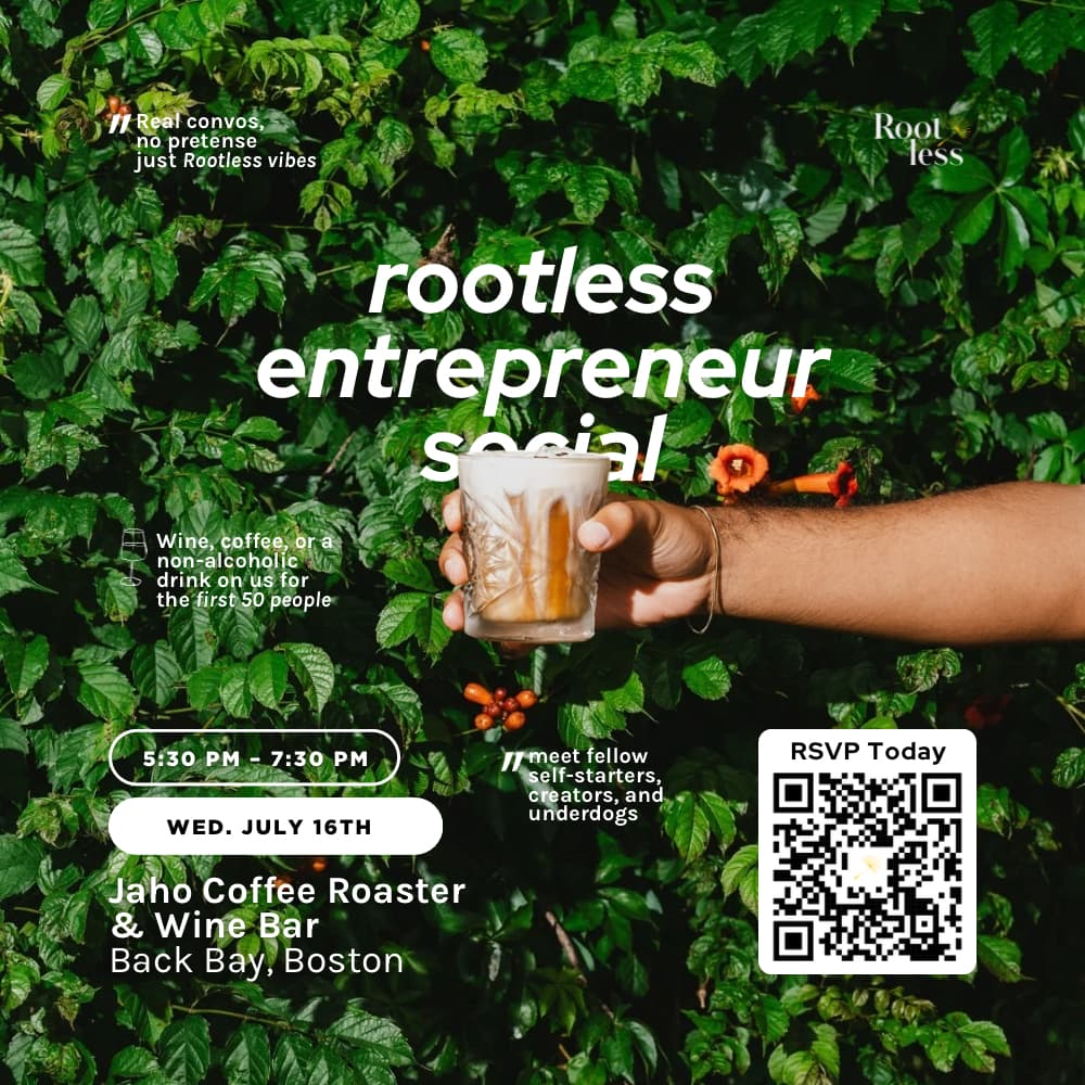 Rootless Entrepreneur Social: First-Ever Meet-Up!