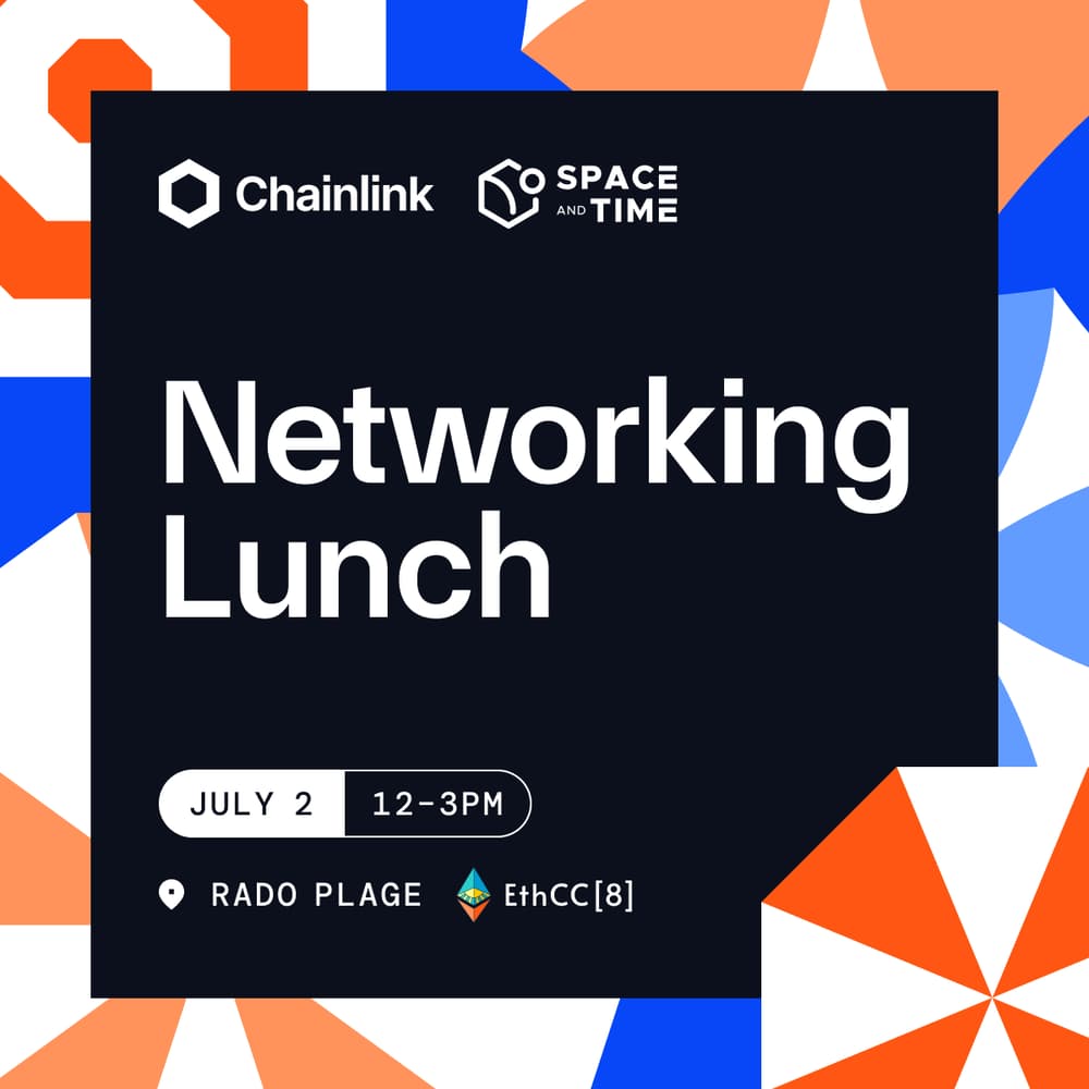 Chainlink x Space and Time Networking Lunch · Luma