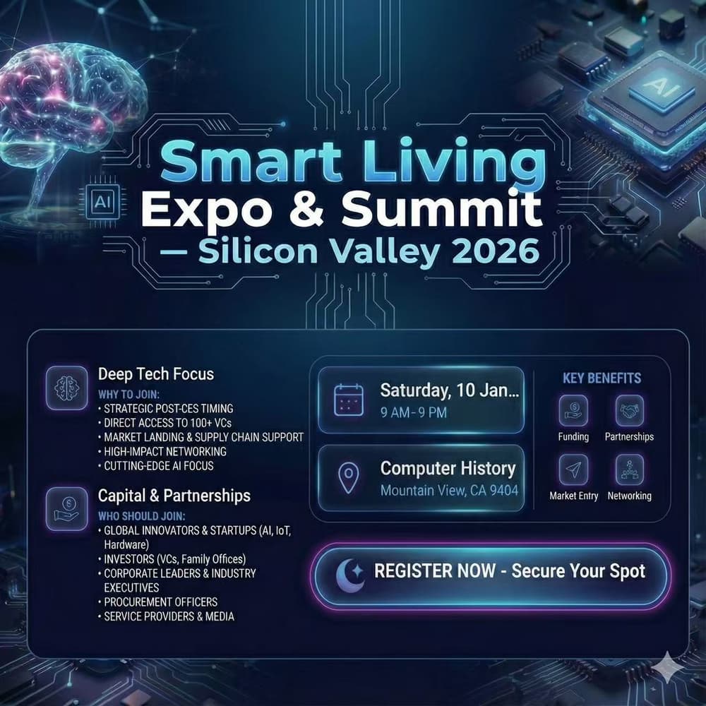 Smart Living Silicon Valley 2026 — AI Hardware & Robotics Summit + Expo ·  Luma