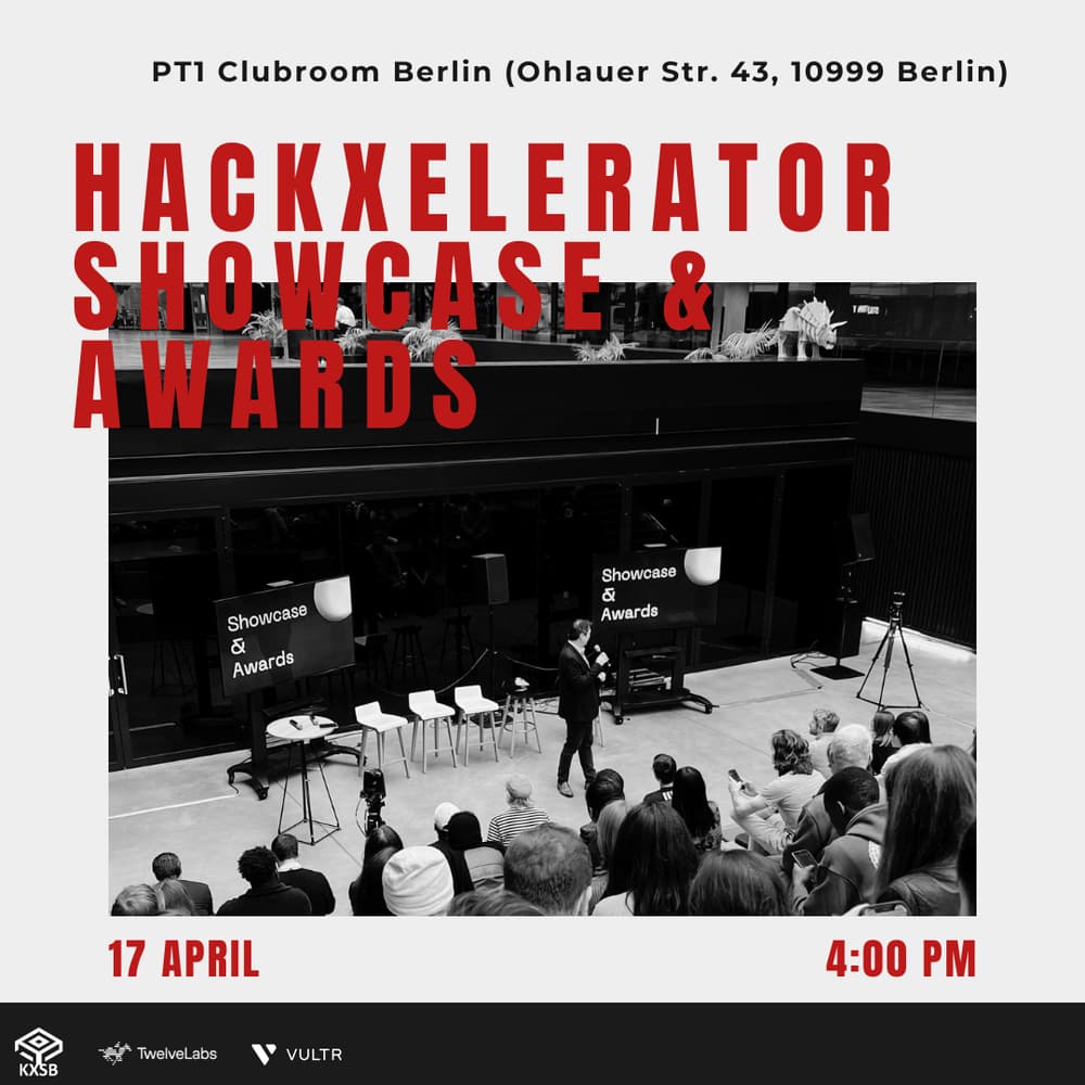 Agents and Robotics HackXelerator Berlin Showcase & Awards
