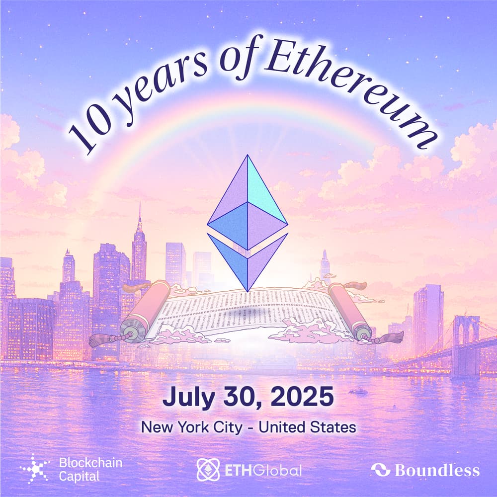 Ethereum 10 Year Anniversary Celebration: NYC ?