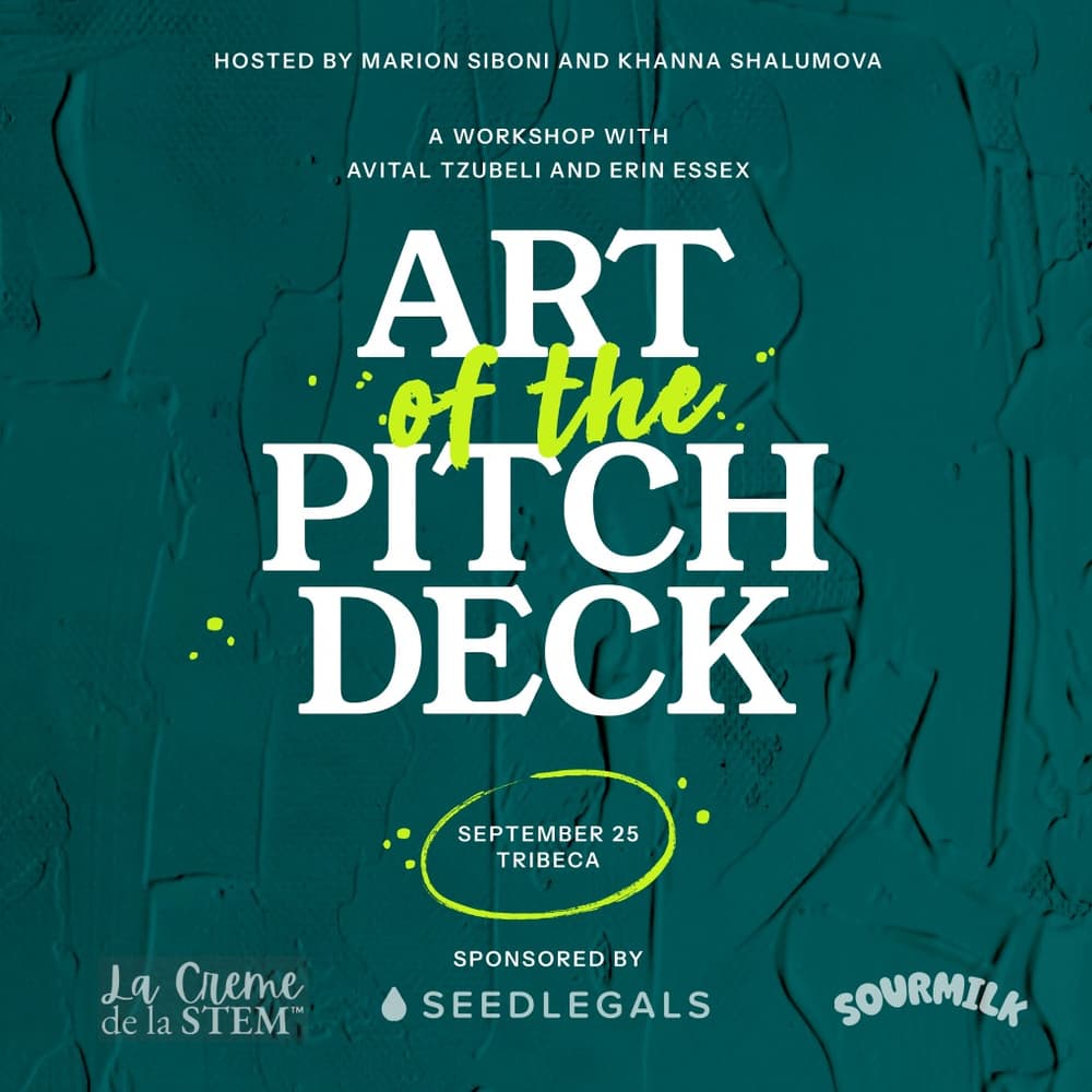 Art of the Pitch Deck - Climate Week NYC