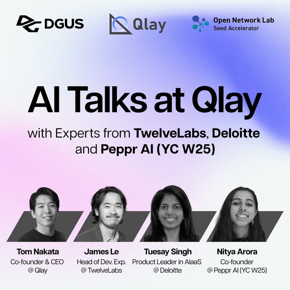 AI Talks at Qlay with Experts from TwelveLabs, Deloitte and Peppr AI (YC W25)