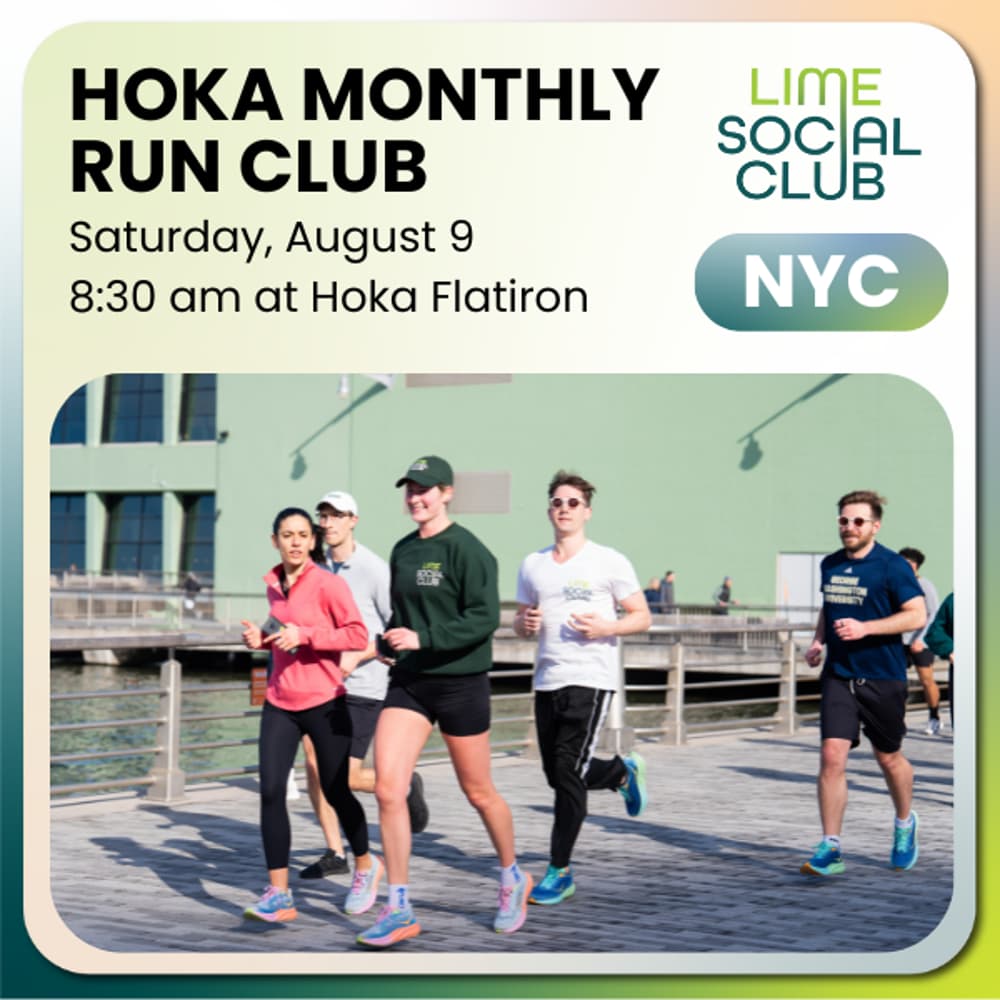 Hoka Monthly Run Club with Lime Social Club & Pitch N' Run
