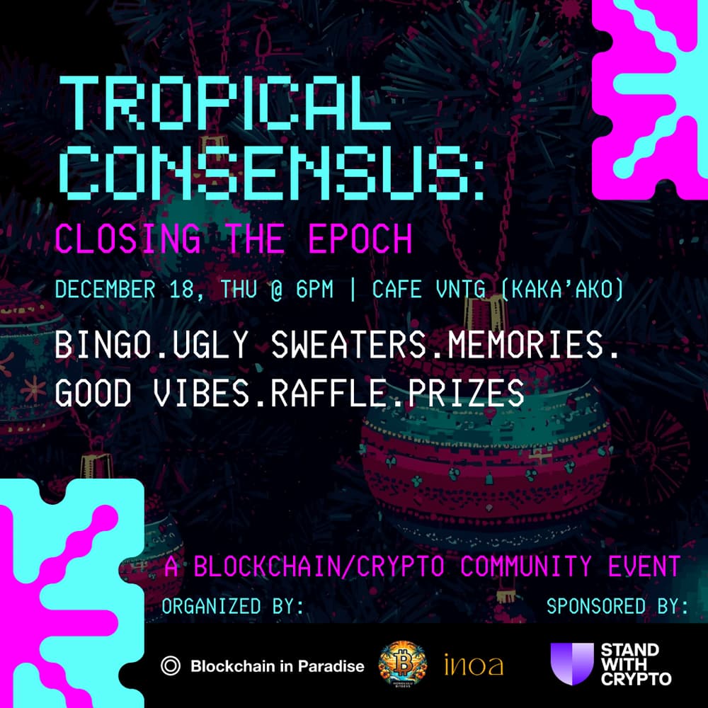 EOY Party - Tropical Consensus: Closing the Epoch · Luma