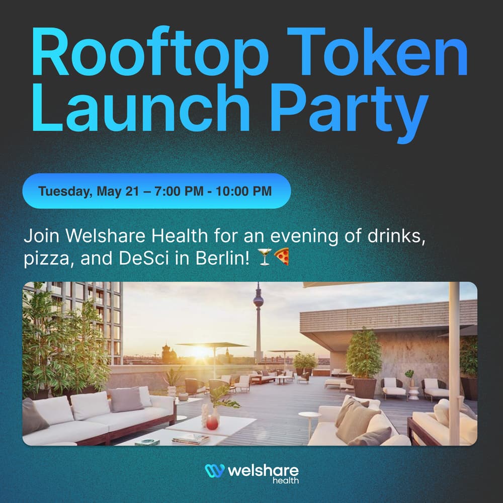 Rooftop Token Launch Party with Drinks and Pizza by Welshare Health · Luma