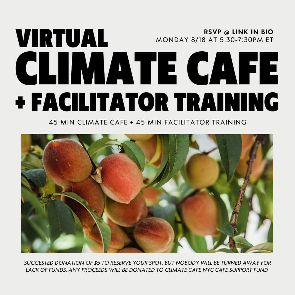 Climate Cafe + Facilitator Training (Virtual)