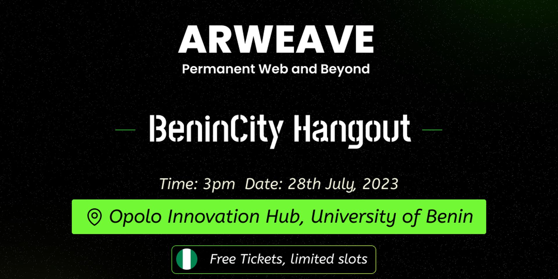 Cover Image for Arweave Meetup Benin City