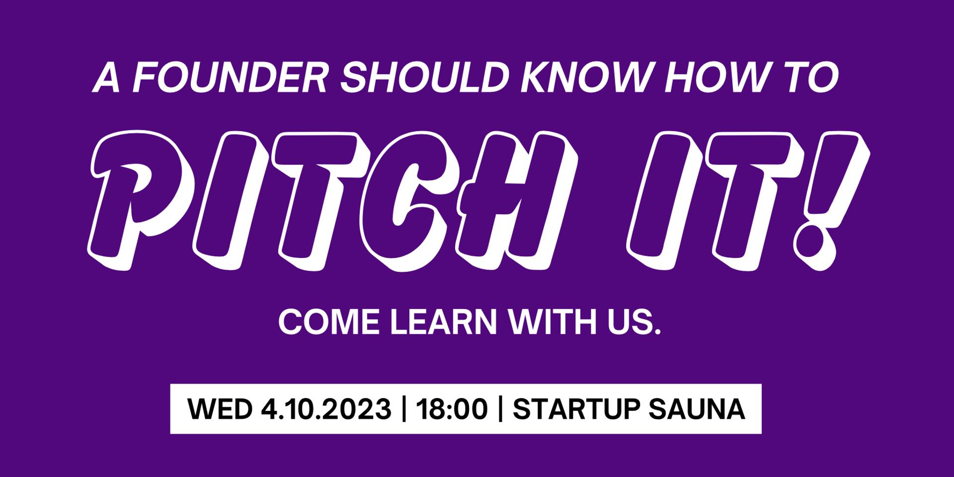 Cover Image for Pitch it! // October edition