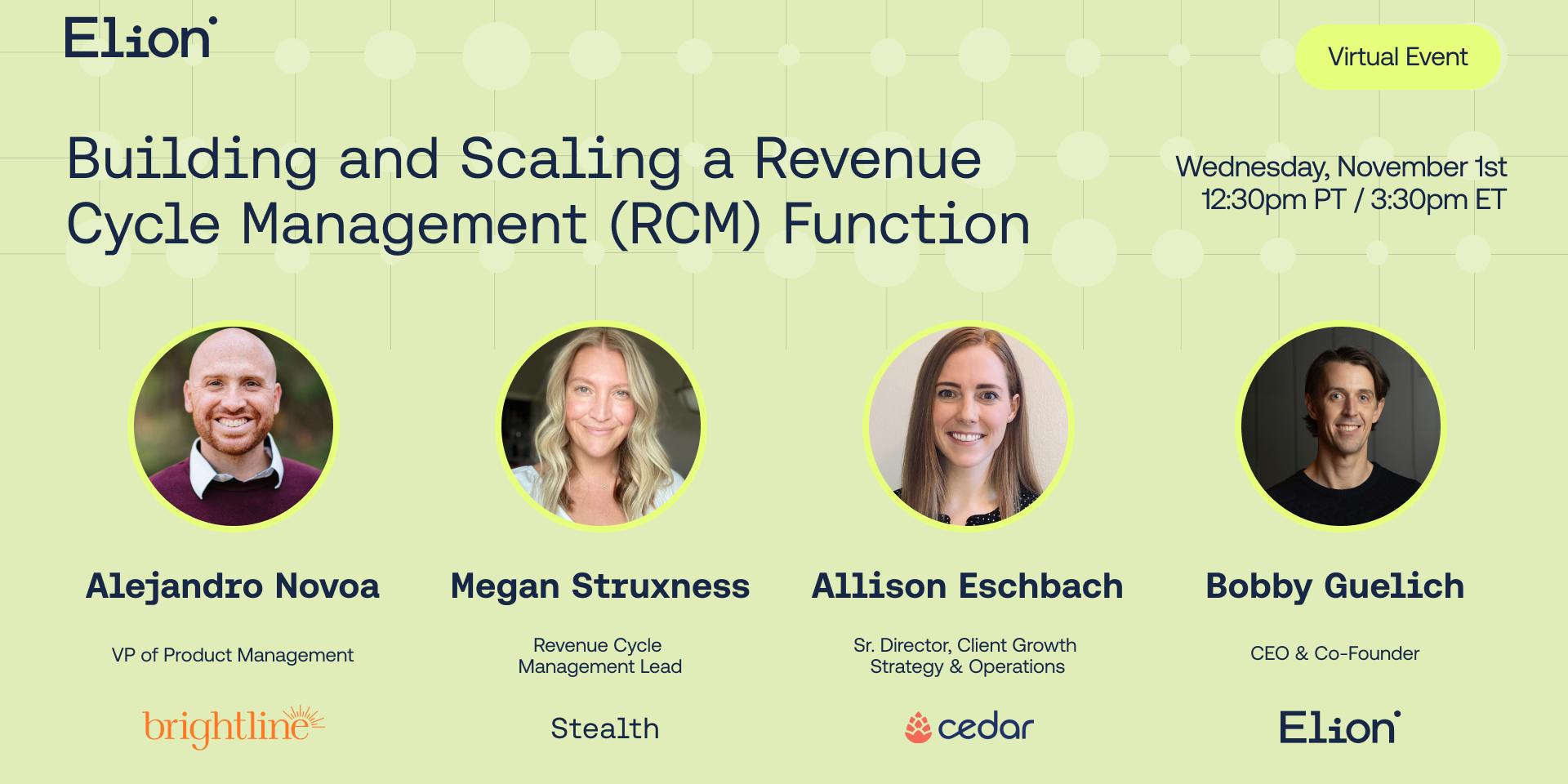 Cover Image for Building and Scaling a Revenue Cycle Management (RCM) Function