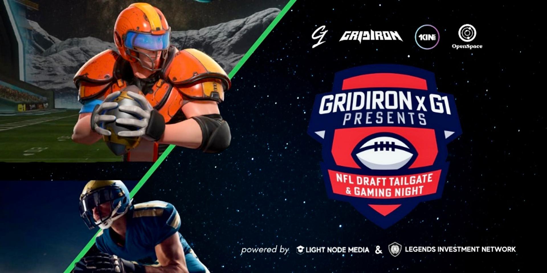 Cover Image for Gridiron x G1 presents NFL Draft Tailgate & Gaming Night