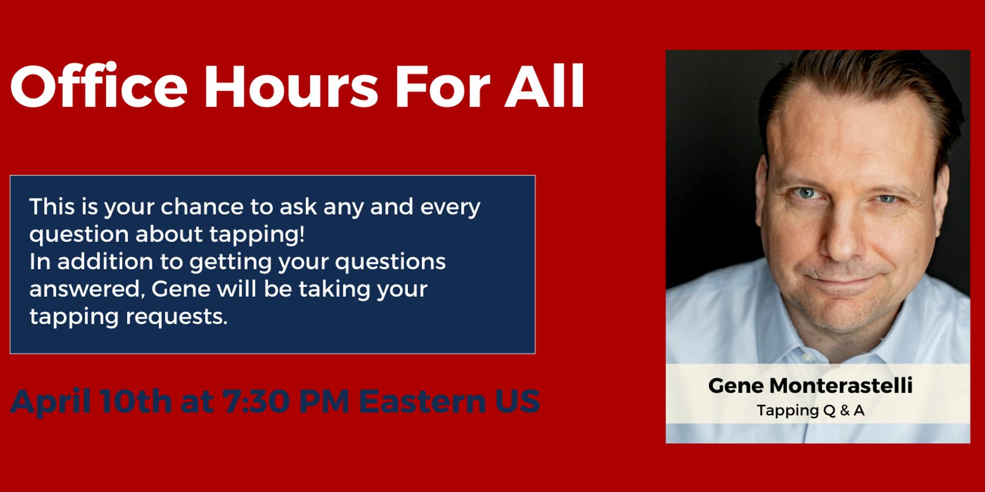 Cover Image for Office Hours for All w/ Gene Monterastelli 