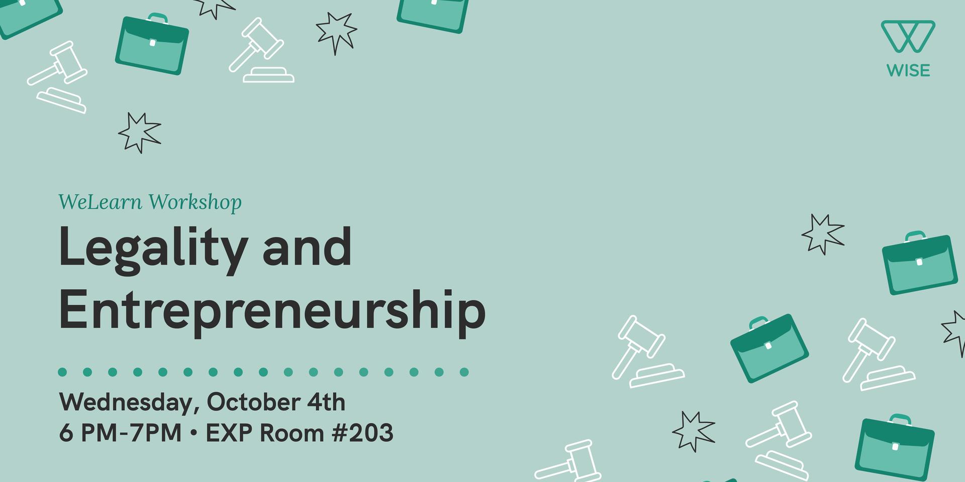 Cover Image for WeLearn #1: Legality and Entrepreneurship