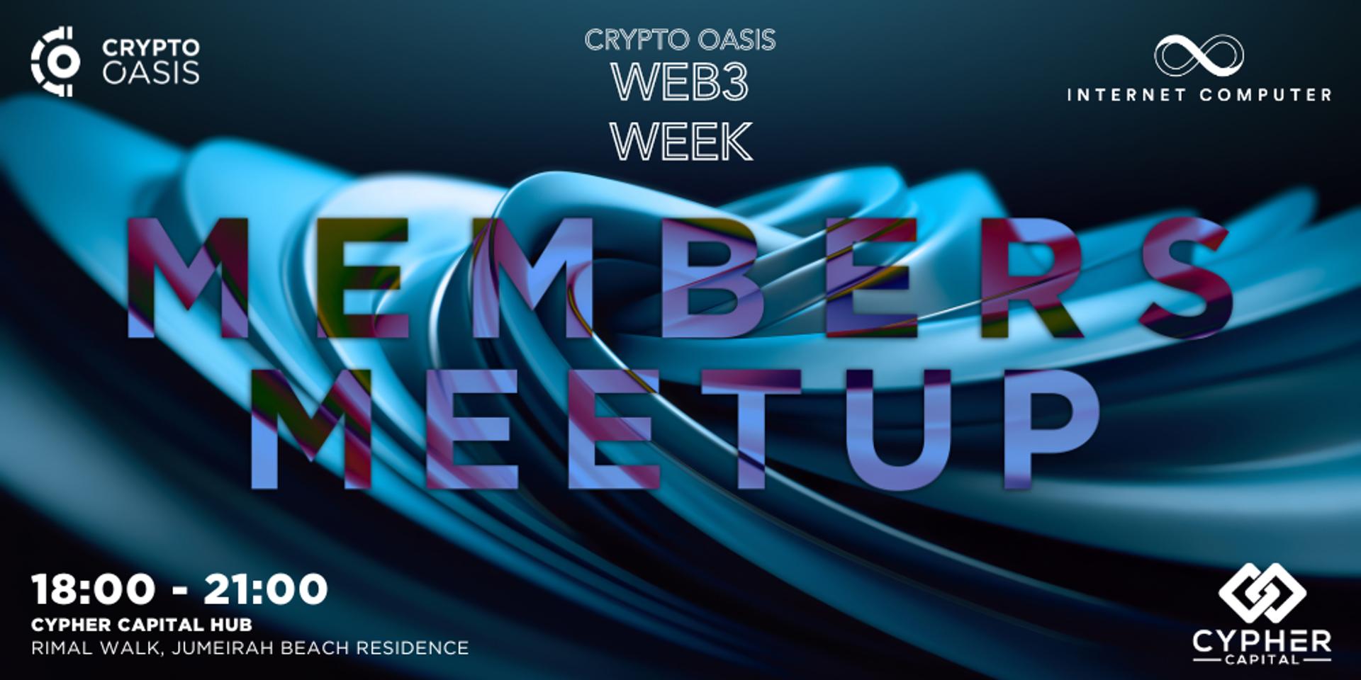 Cover Image for Crypto Oasis Members Meetup