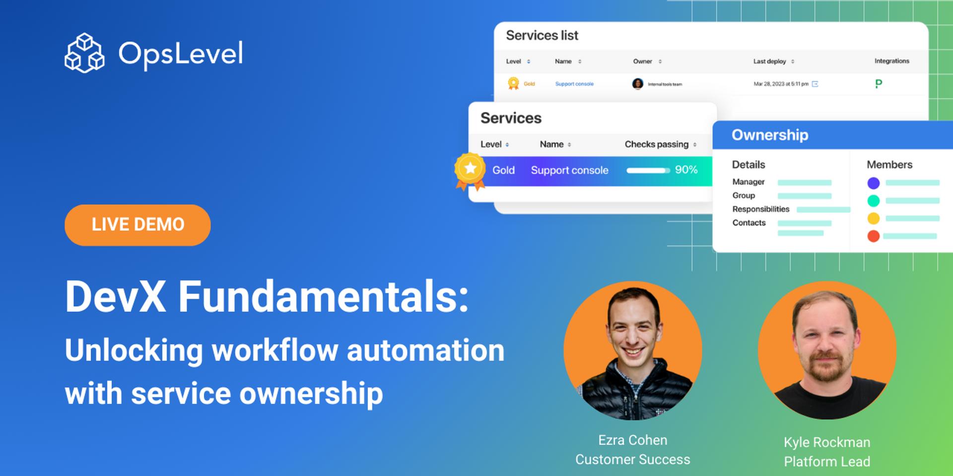 Cover Image for DevX Fundamentals: Unlocking workflow automation with service ownership